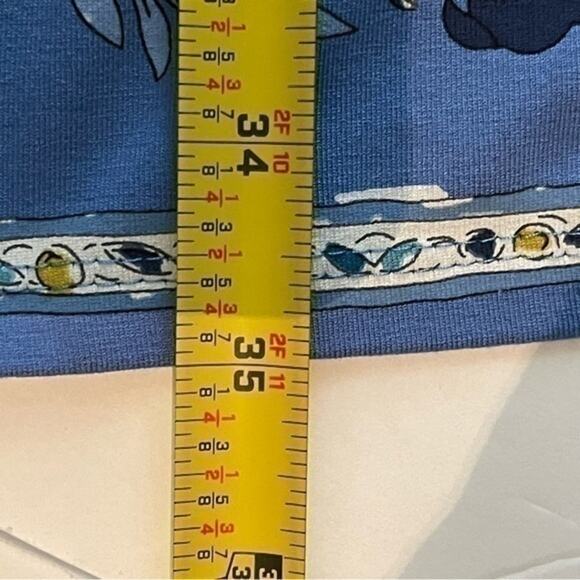 J Jill‎ Cobalt Blue With Floral Print Hem Shift Casual Dress NWOT Size XS - Picture 11 of 11